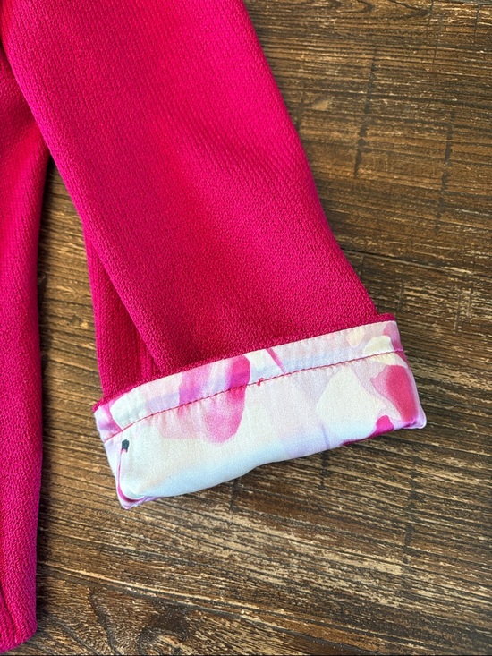 St. John Santana Knit Blazer and Shell Set Fuchsia Size 2 EUC - Picture 6 of 10